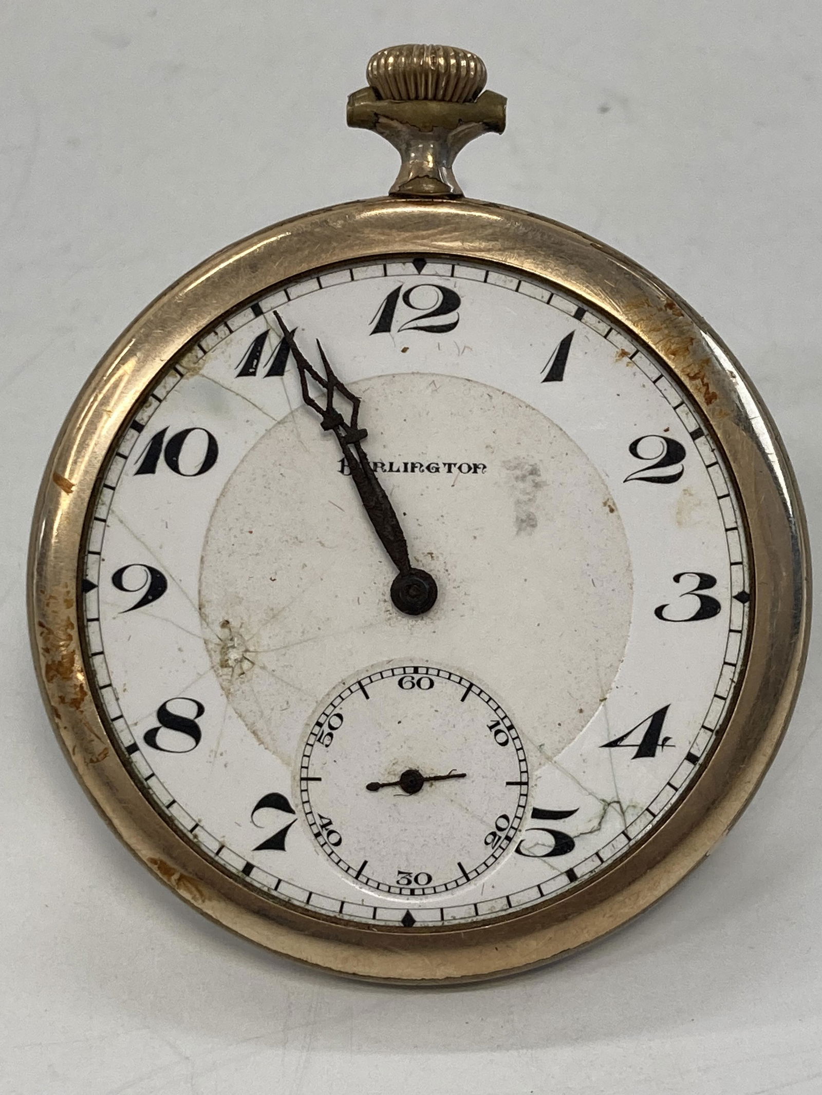 Antique Burlington 21 Jewels Gold Filled Pocket Watch Auction