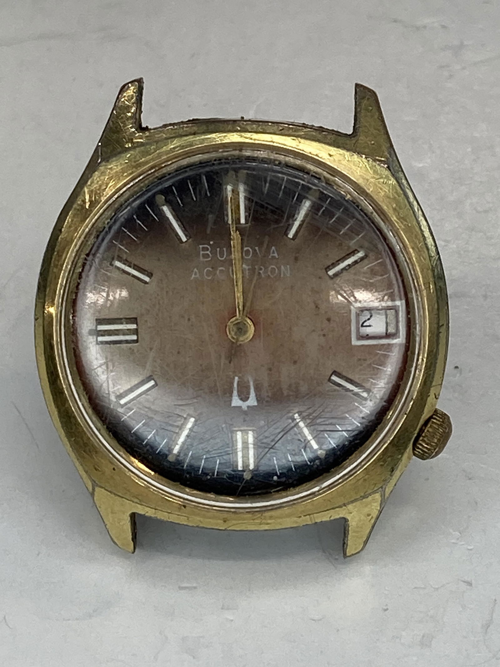 Vintage Bulova Gold Filled Battery Men's Watch Auction