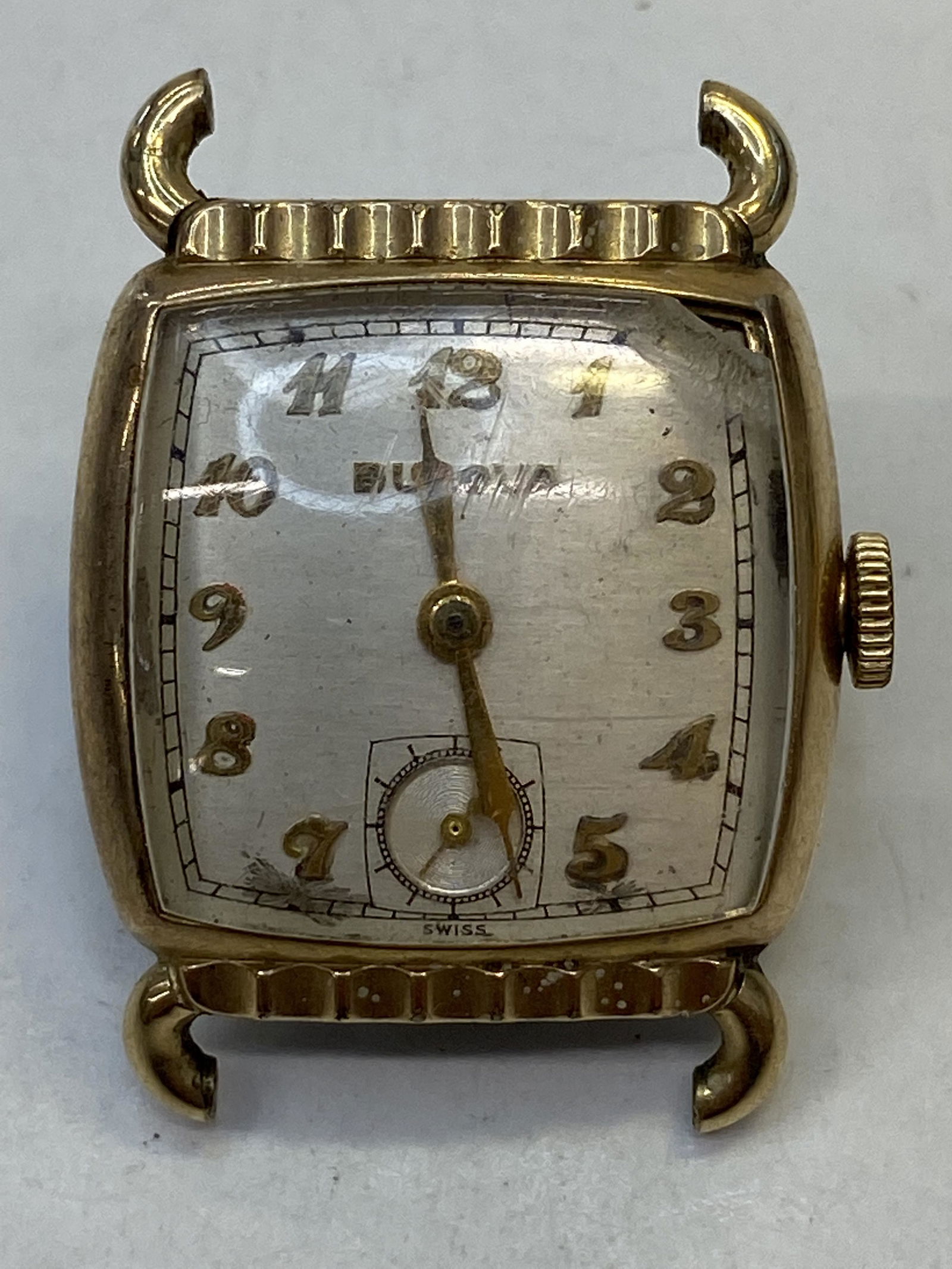 Vintage Bulova Gold Filled Windup Mens Watch Auction