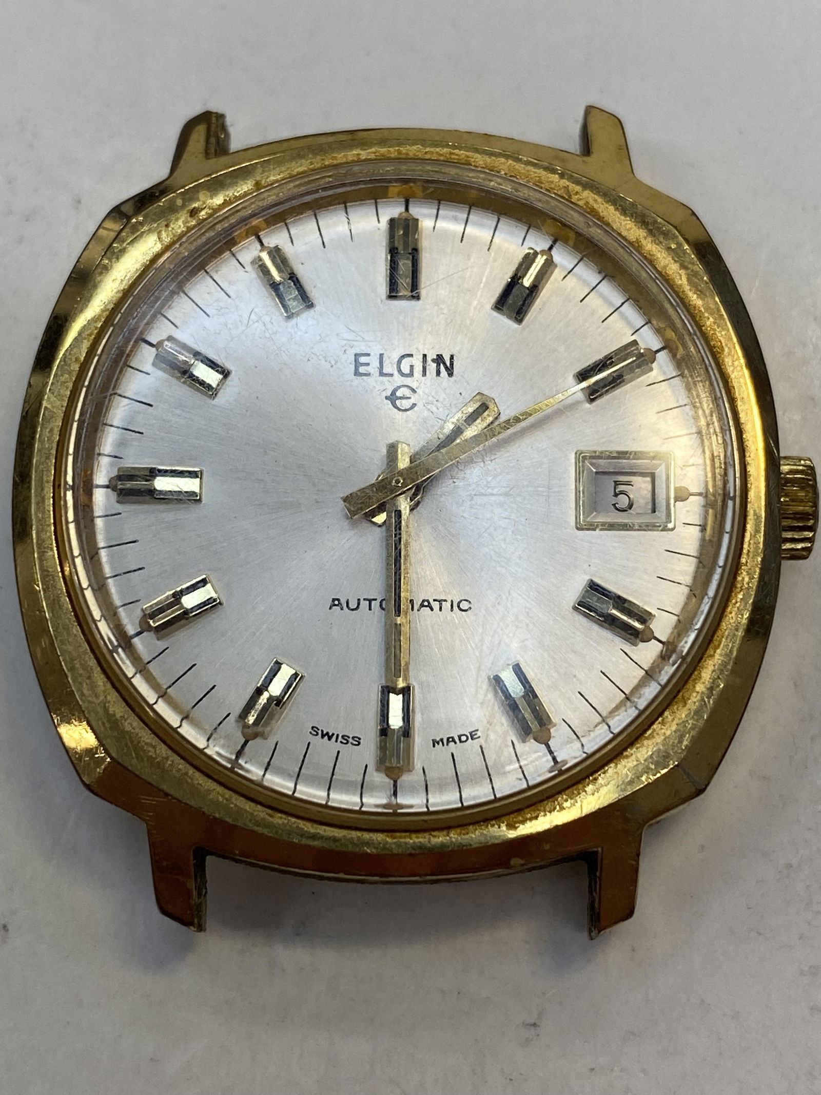 VINTAGE ELGIN GOLD FILLED AUTOMATIC MENS WATCH (1 of 4)