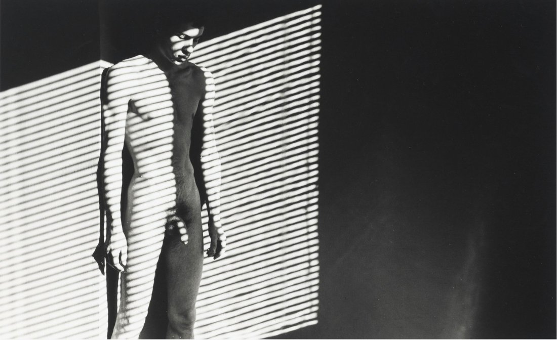 Paul BLANCA (1958-2021): Paul BLANCA (1958-2021)Self portrait, c.1980Vintage silver print, signed on the backProvenance : Purchased from the artist in 198730 x 40 cm