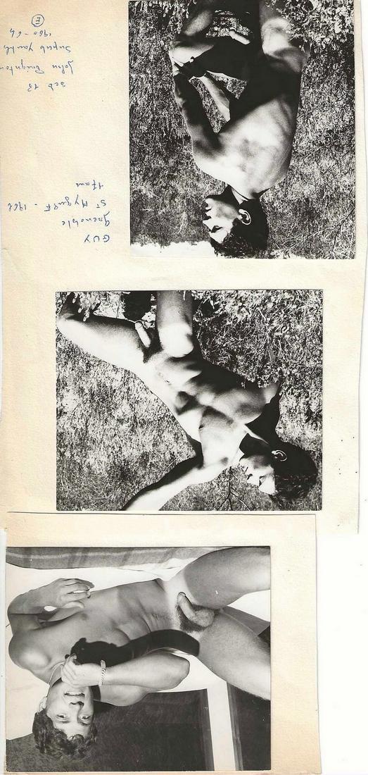 AttribuÃ© Ã John S. BARRINGTON (1920-1991): Attributed to John S. BARRINGTON (1920-1991)Young models, c.1960Three vintage silver prints mounted on paper and annotated in penApproximately 8.5 x 10 cm (3)