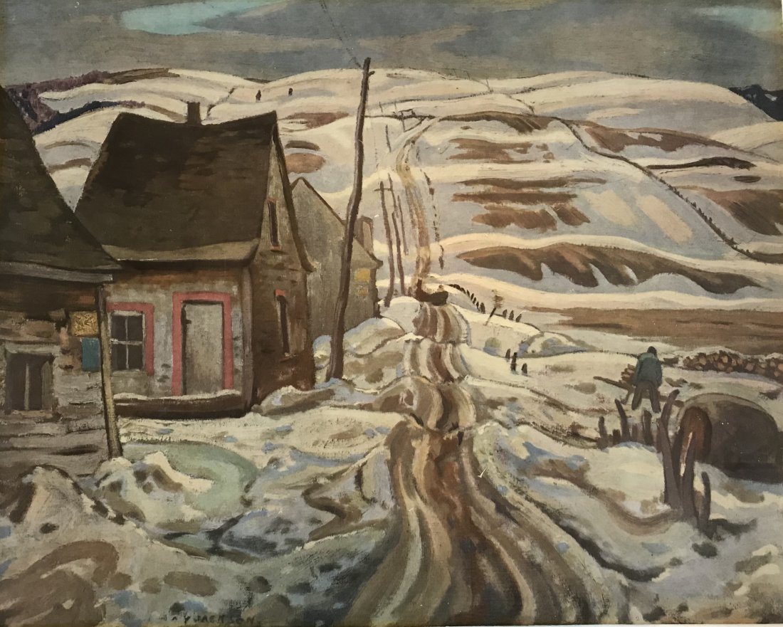 A.Y. Jackson R.C.A. Early Spring Quebec Large Lithograph Iconic (1 of 4)