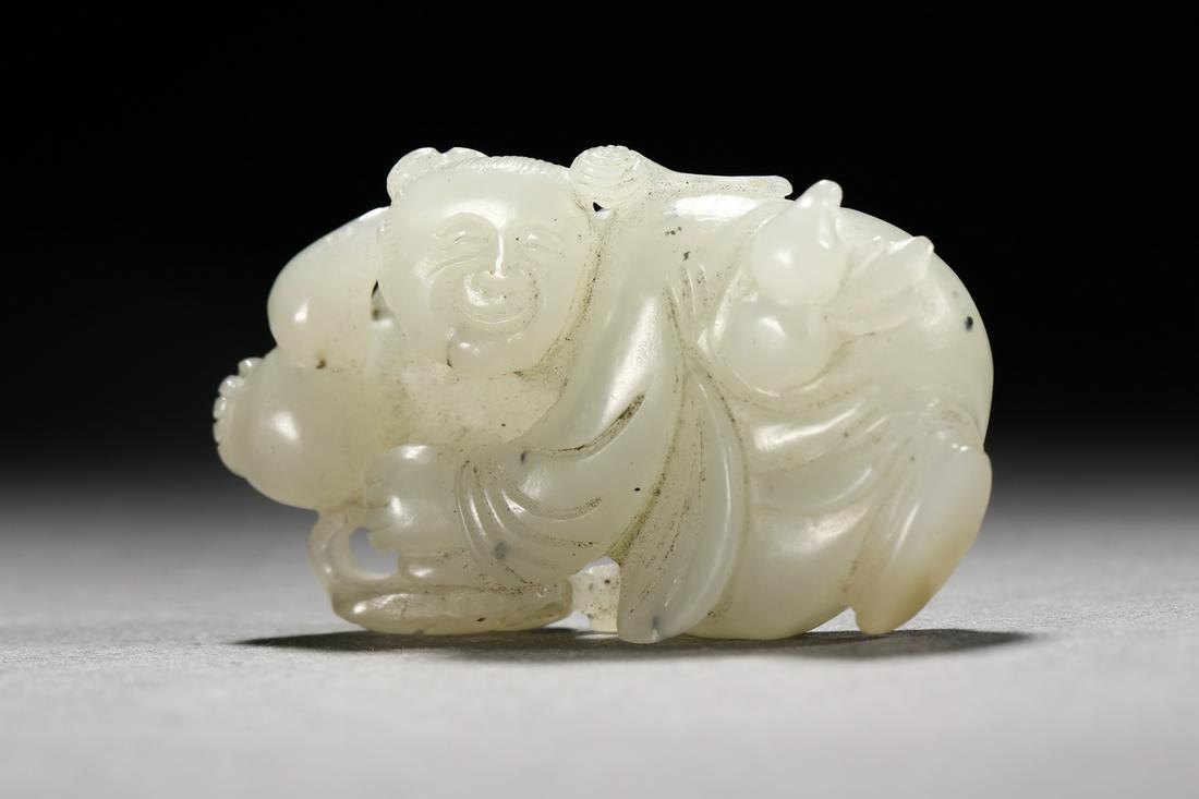 Liao Dynasty Hetian Jade Boy (1 of 6)