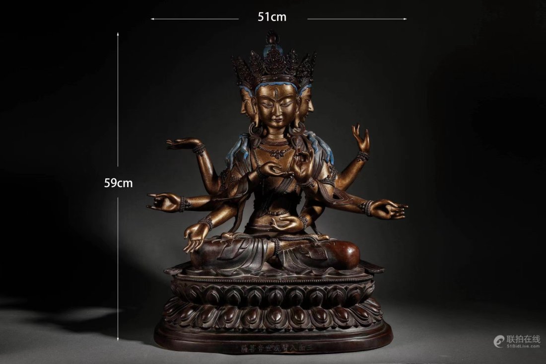 Qing Dynasty Six-Grade Buddha Tower Crowning Buddha's Mother Statue (1 of 5)