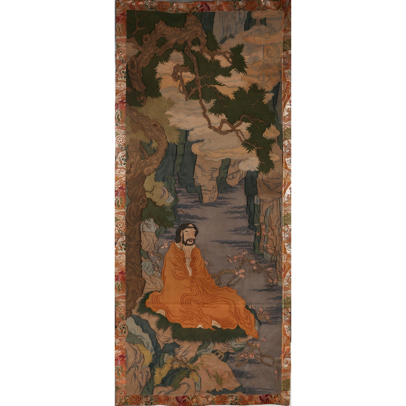 Qing Dynasty, Embroidery Arhat Statue (1 of 12)