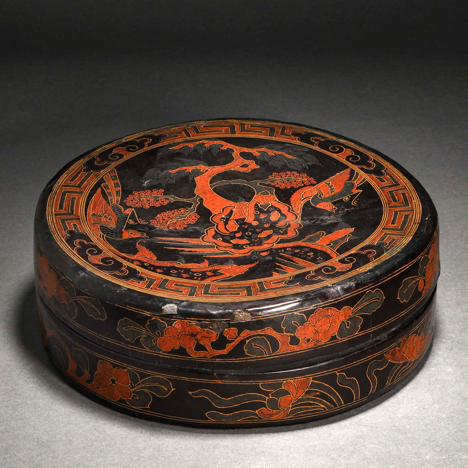 Qing Dynasty,Lacquerware Beast Pattern Box (1 of 11)
