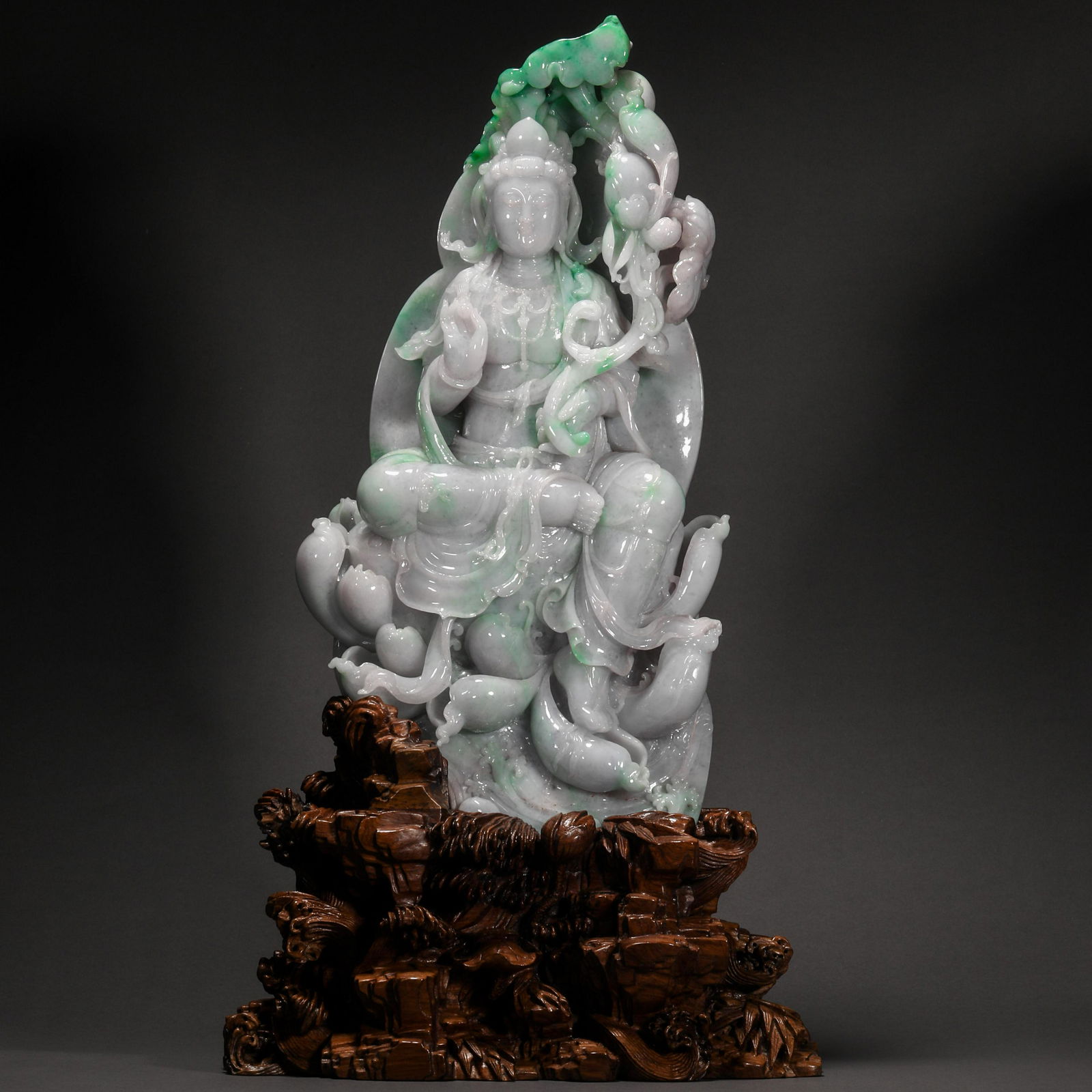 Qing Dynasty, Jadeite Avalokitesvara Ornament (1 of 14)