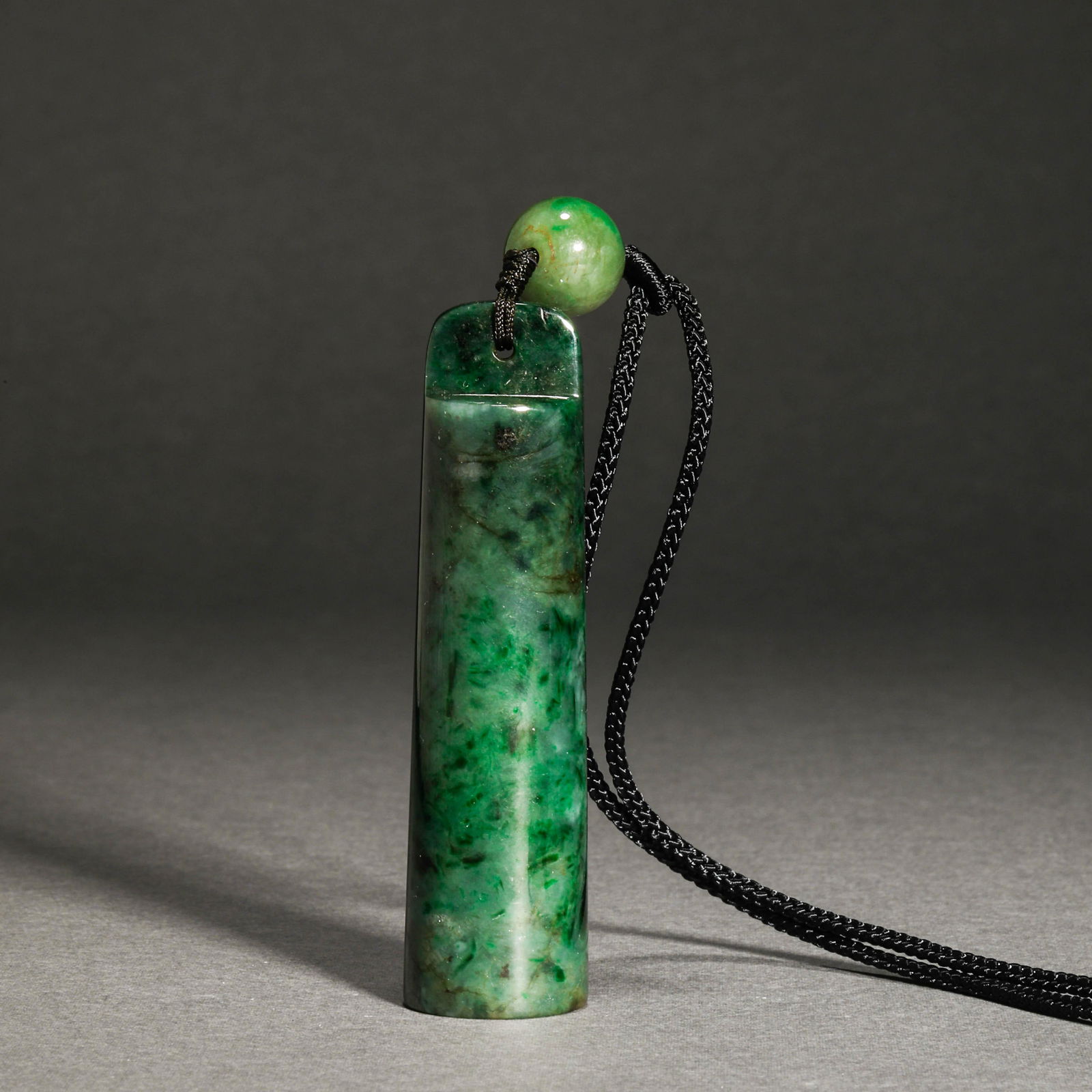 Qing Dynasty,Emerald Tube (1 of 7)
