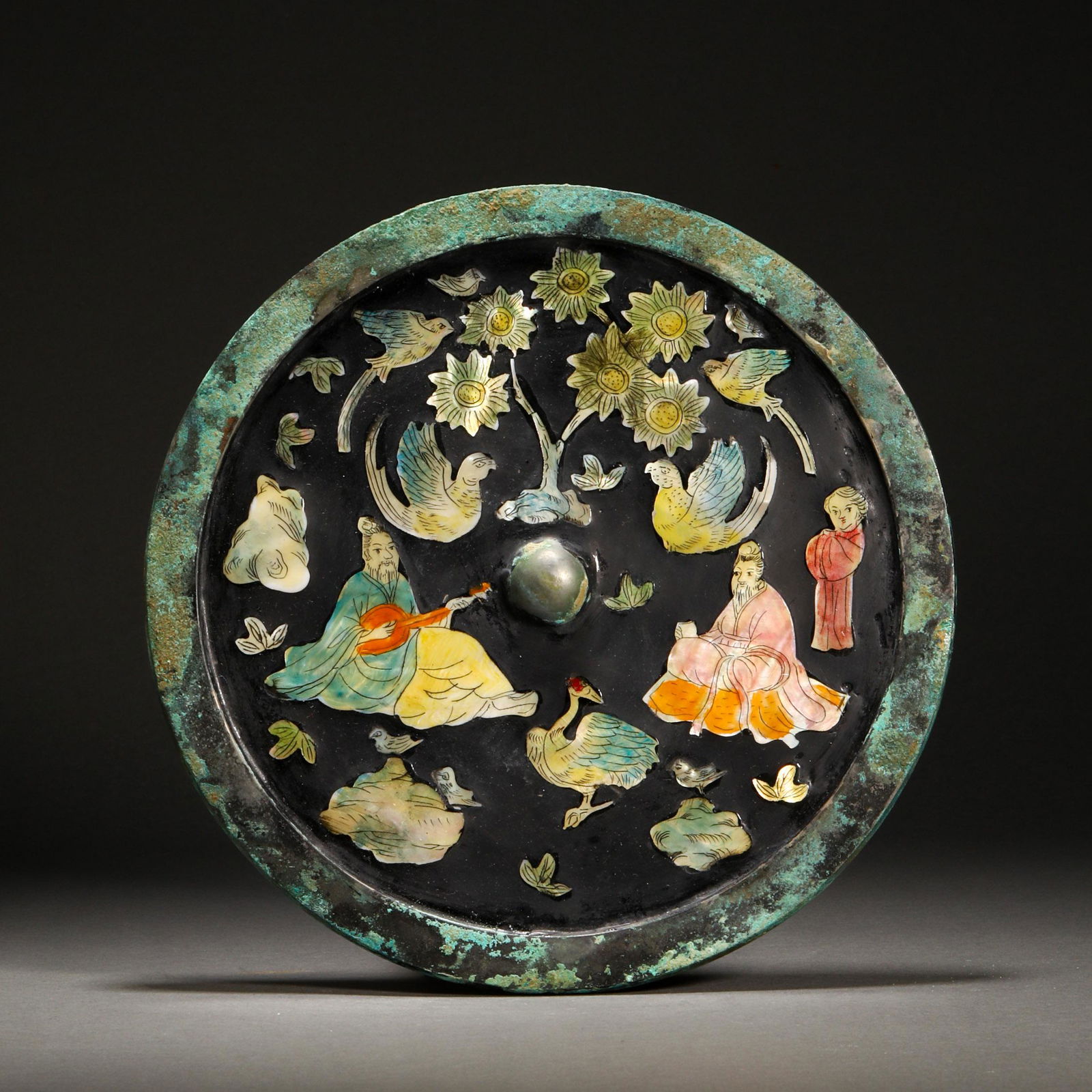 Han Dynasty ,Copper Mother-of-Pearl Mirror (1 of 9)