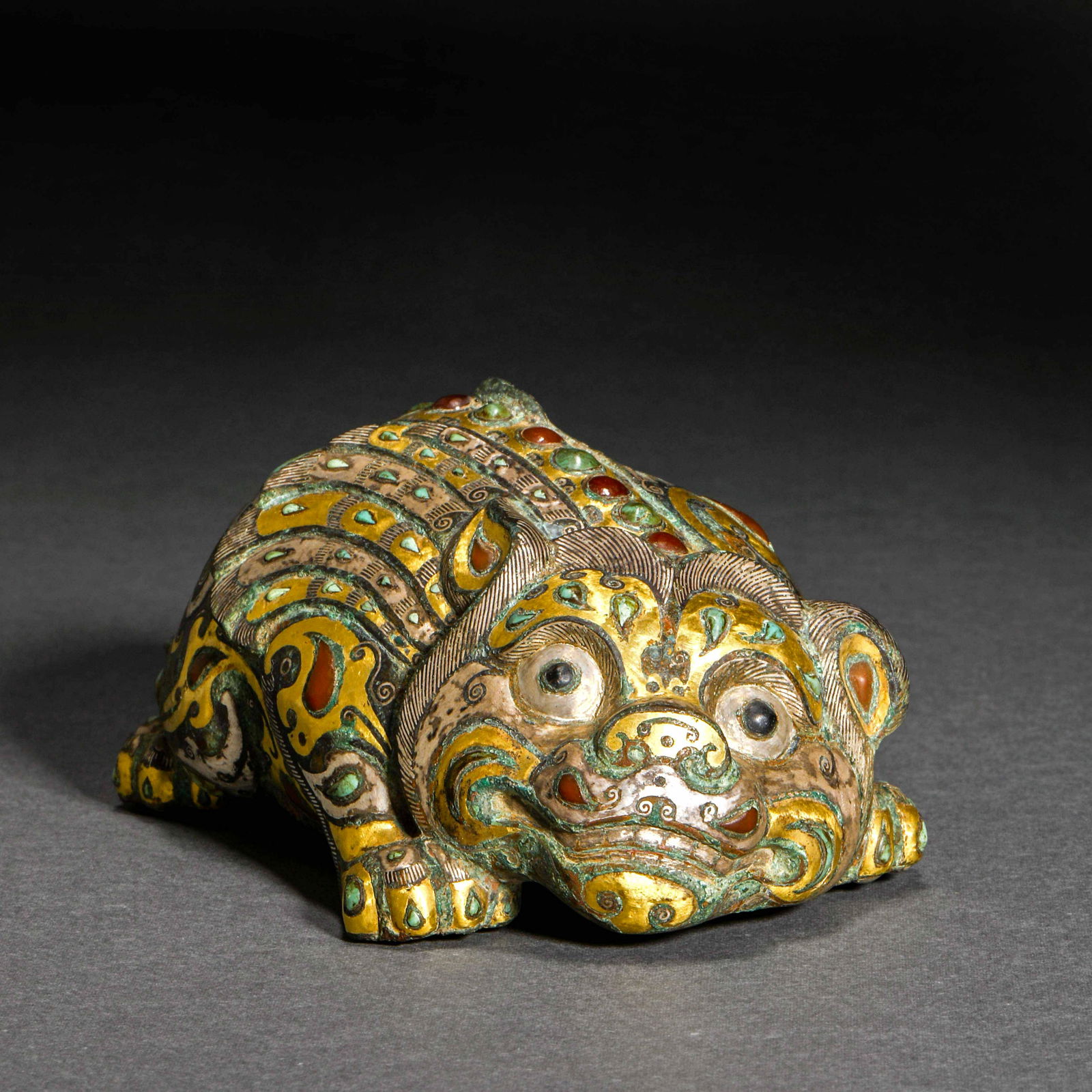 Han Dynasty, Inlaid Gold and Silver Beast (1 of 8)