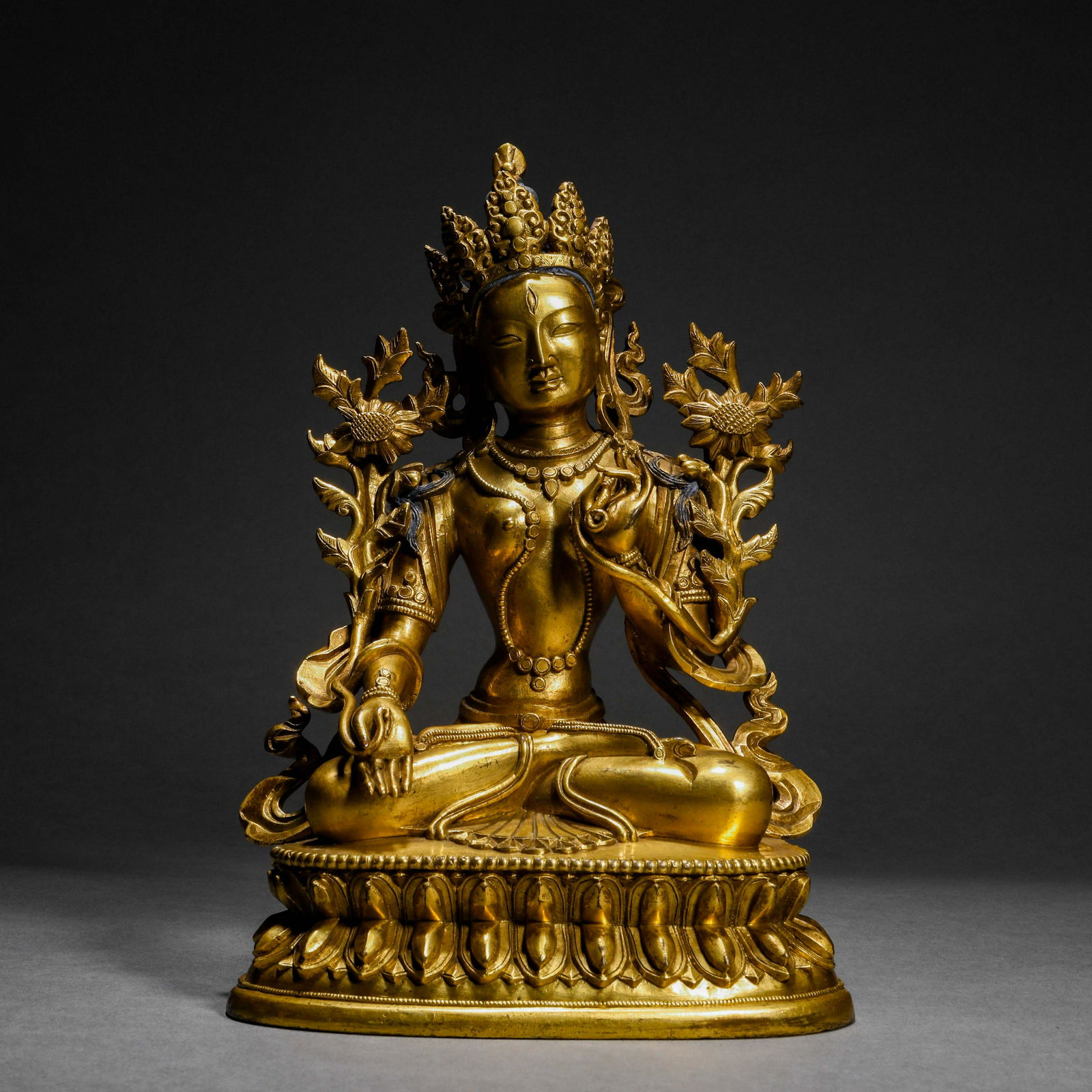 Qing Dynasty, Gilt Tara Statue (1 of 19)