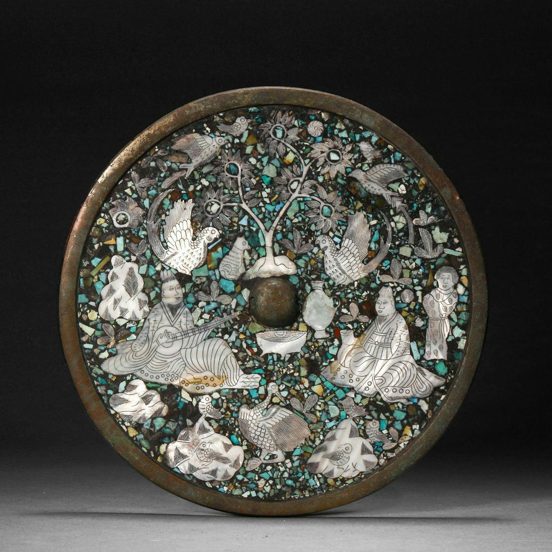 Han Dynasty, Copper Mother-of-Pearl Mirror (1 of 11)