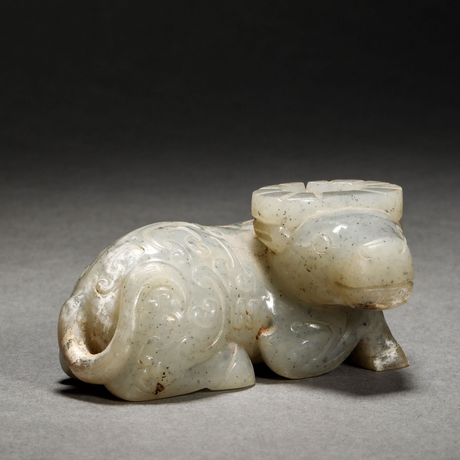 Qing Dynasty, Hetian Jade Cow (1 of 10)