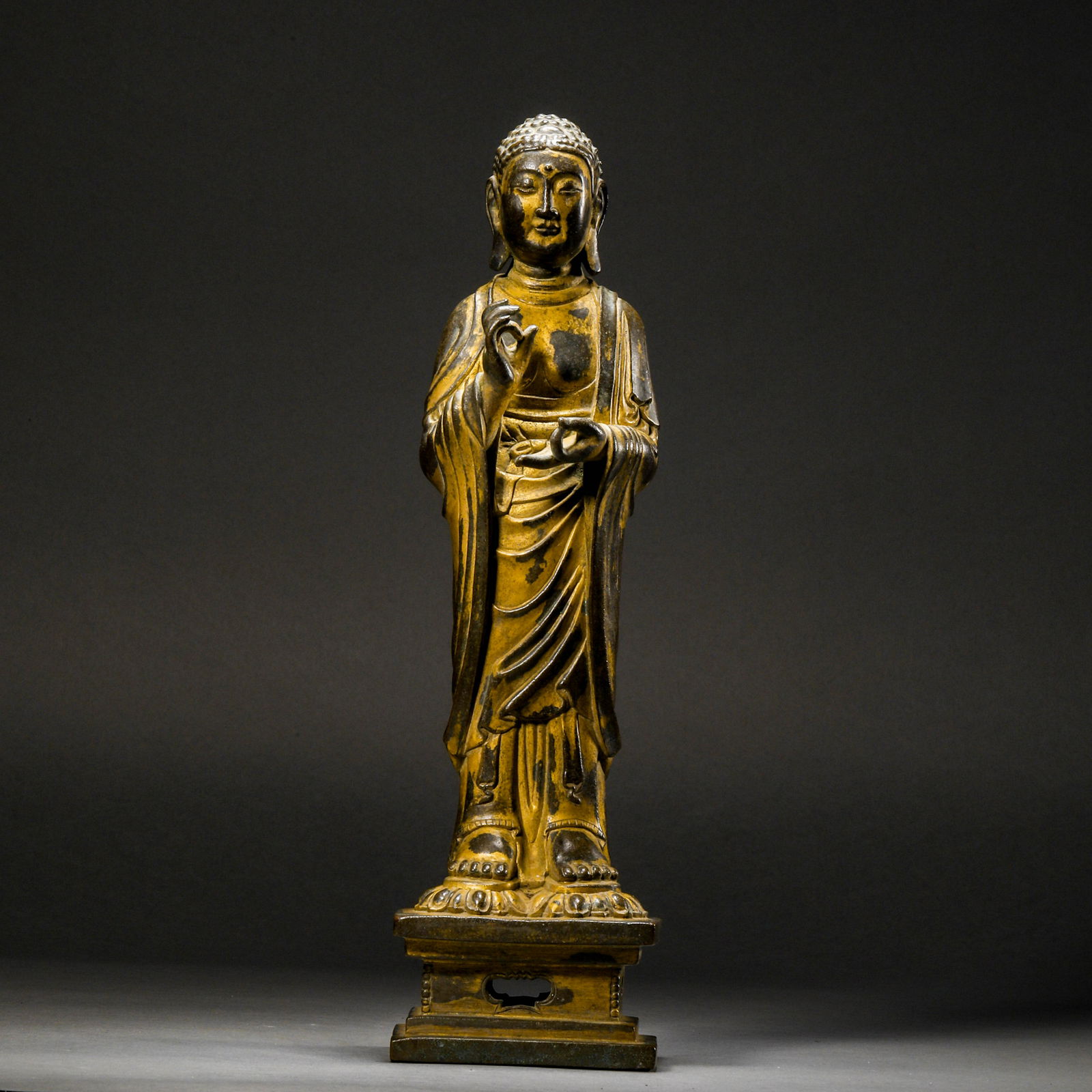 Liao Dynasty, Copper Buddha Standing Statue (1 of 12)