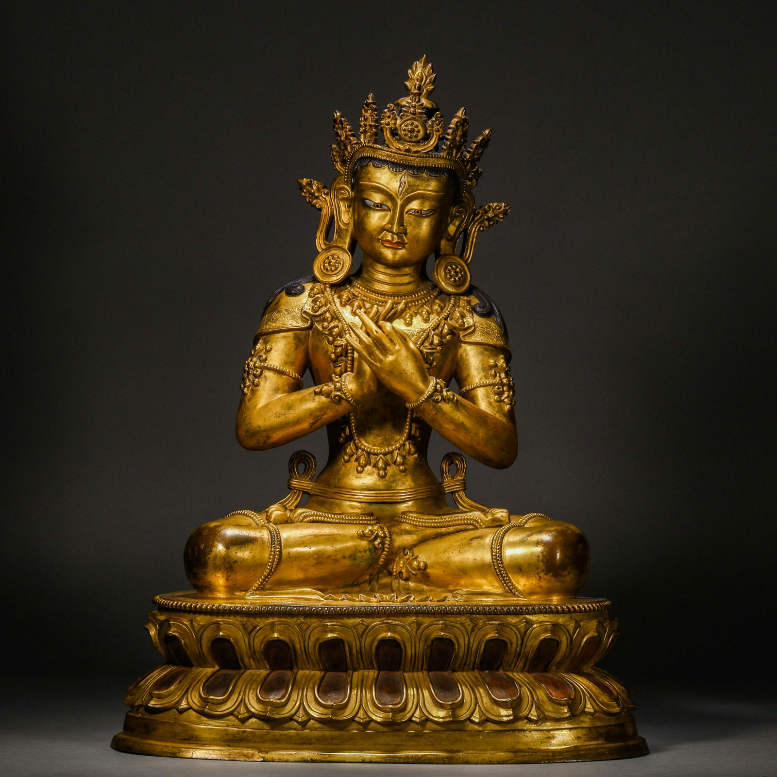 Qing Dynasty, Gilt Buddha Statue (1 of 13)