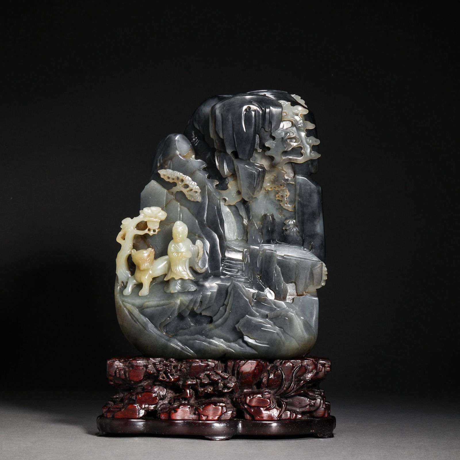 Qing Dynasty,Hetian Jade  Character Shanzi Ornament (1 of 14)