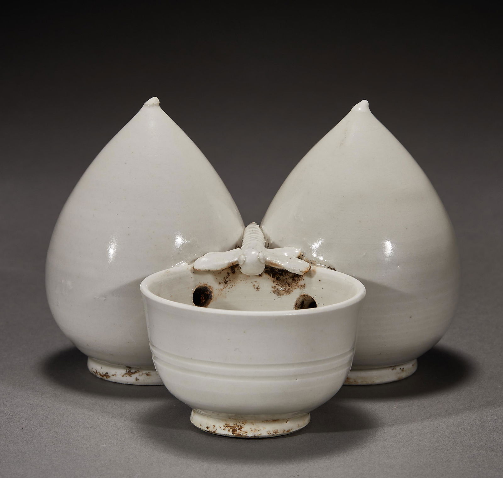 Song Dynasty of China,Ding Kiln Peach-Shaped Bottle (1 of 13)