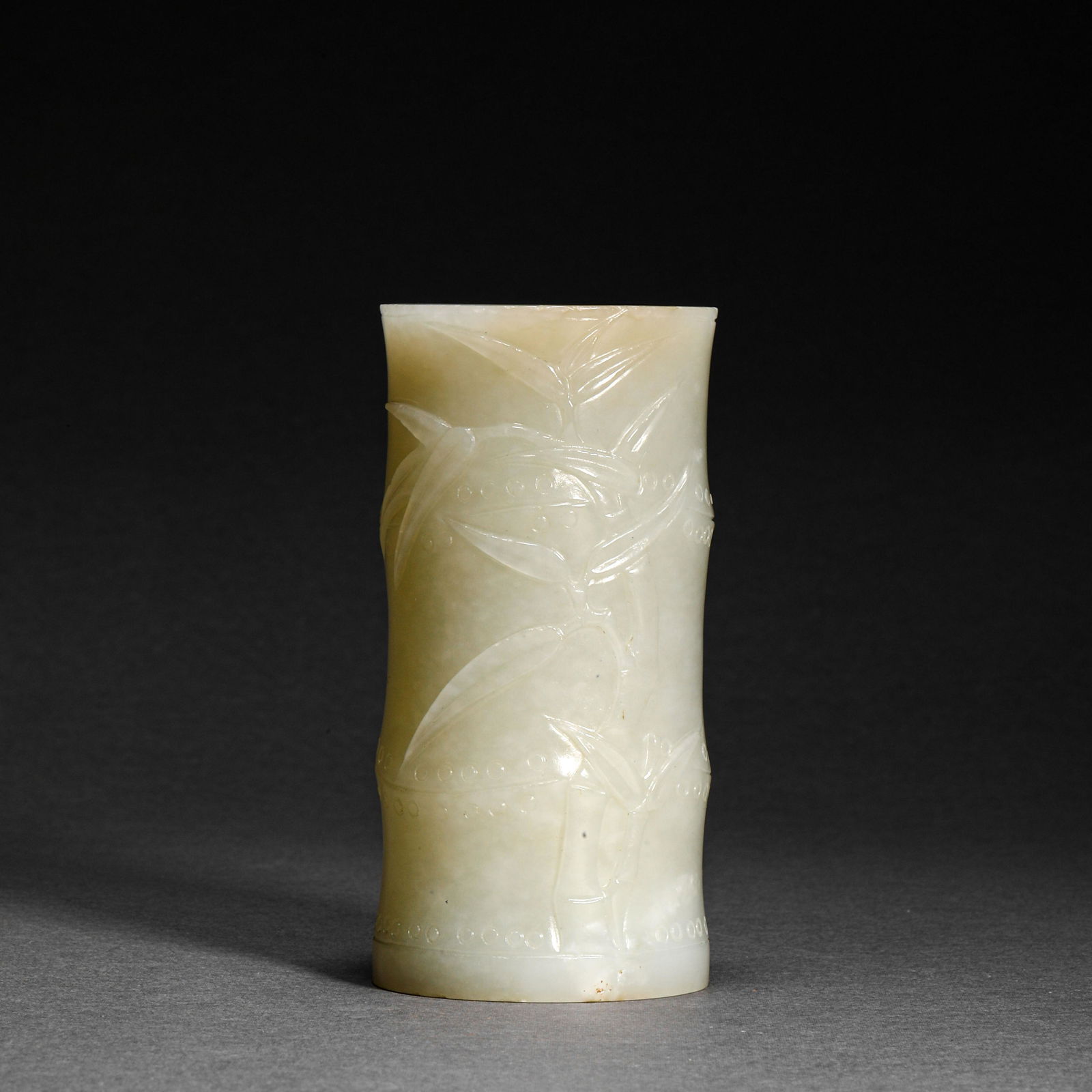 Qing Dynasty,Hetian Jade Bamboo  Pattern Jade Sect ion (1 of 7)