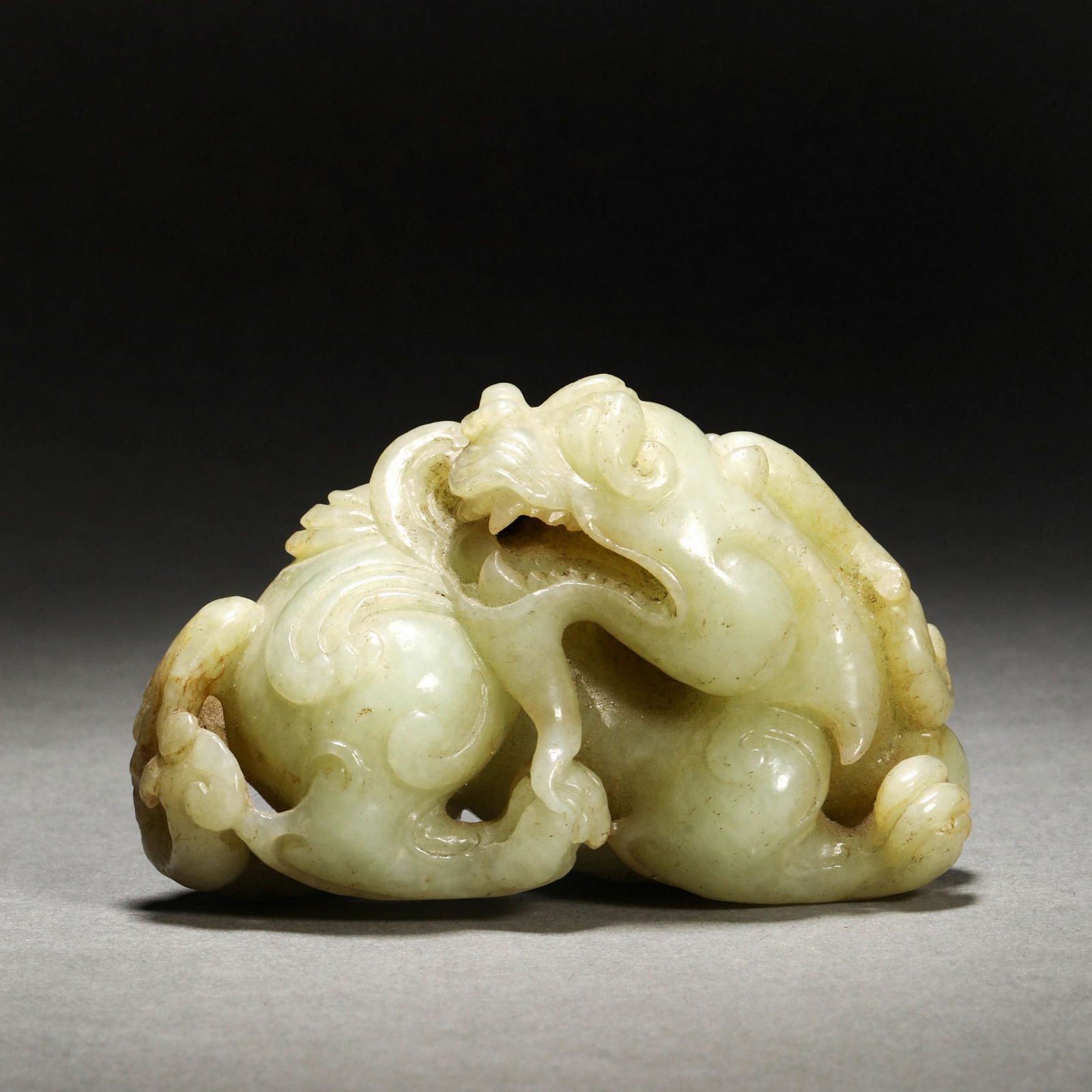 Qing Dynasty,Hetian Jade  Beast (1 of 8)