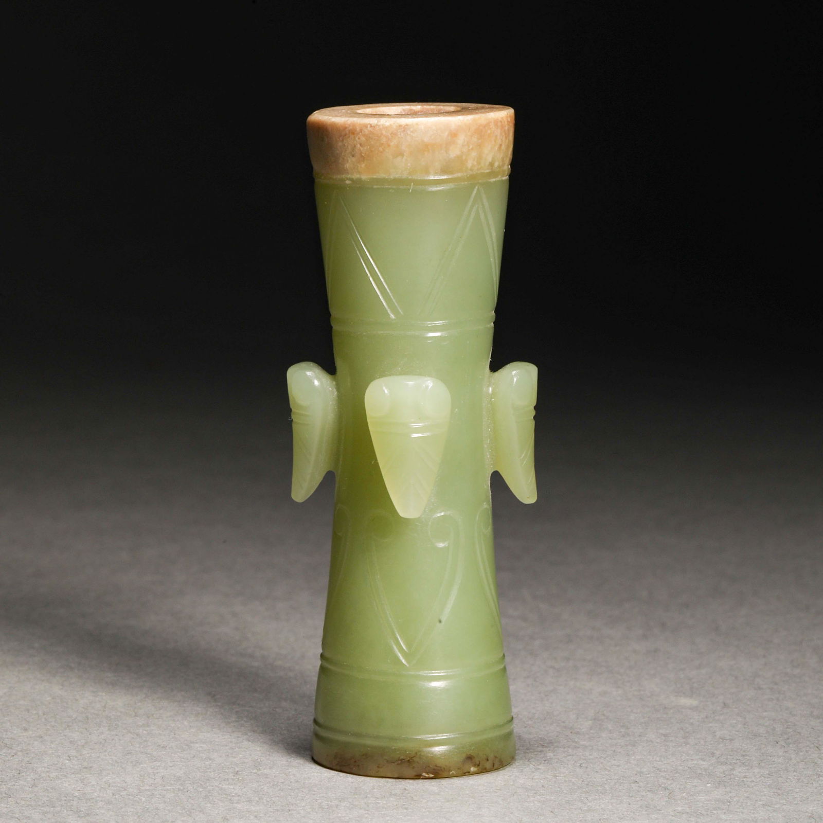 Han Dynasty,Hetian  Jade Face Tube (1 of 7)