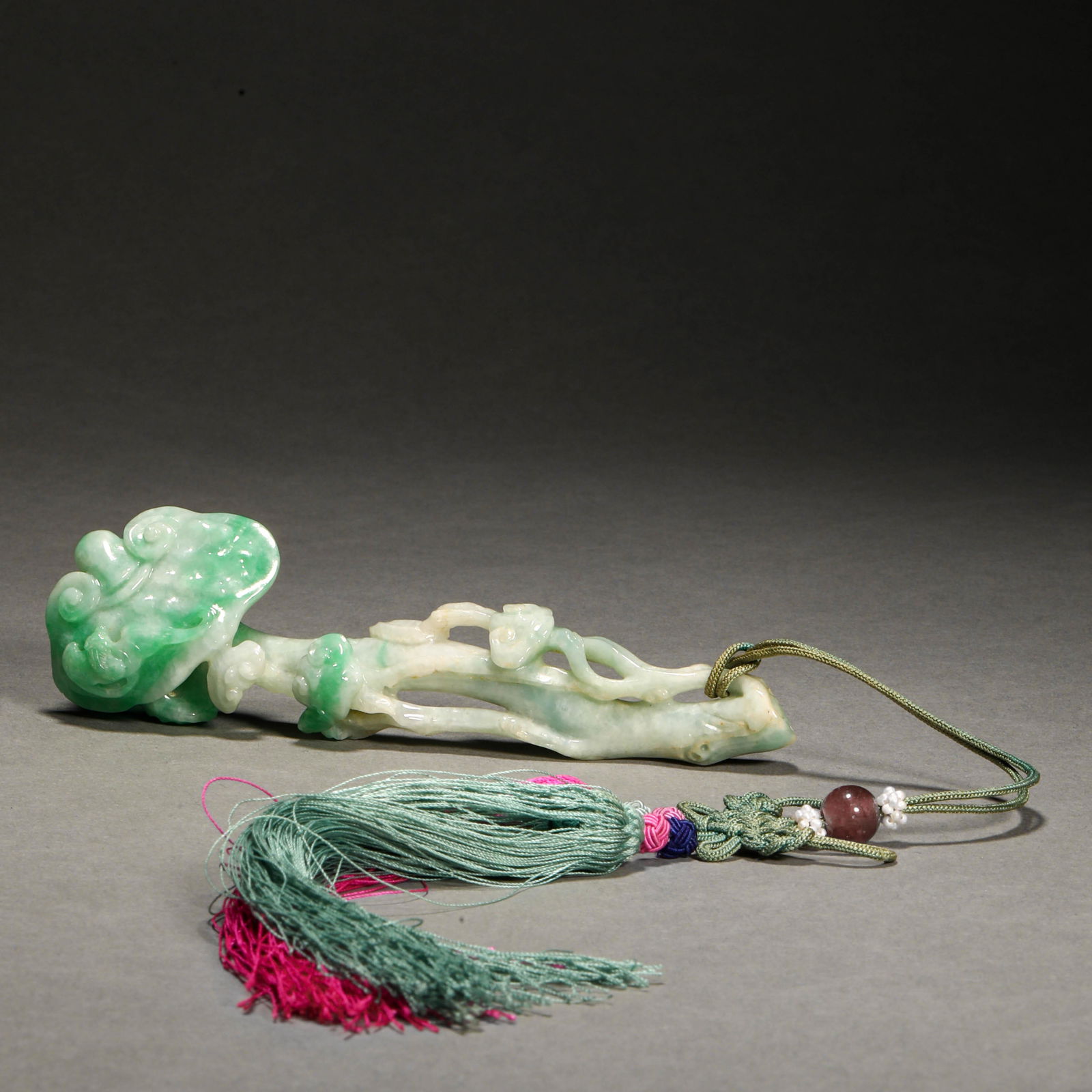 Qing Dynasty, Jadeite Ruyi (1 of 11)
