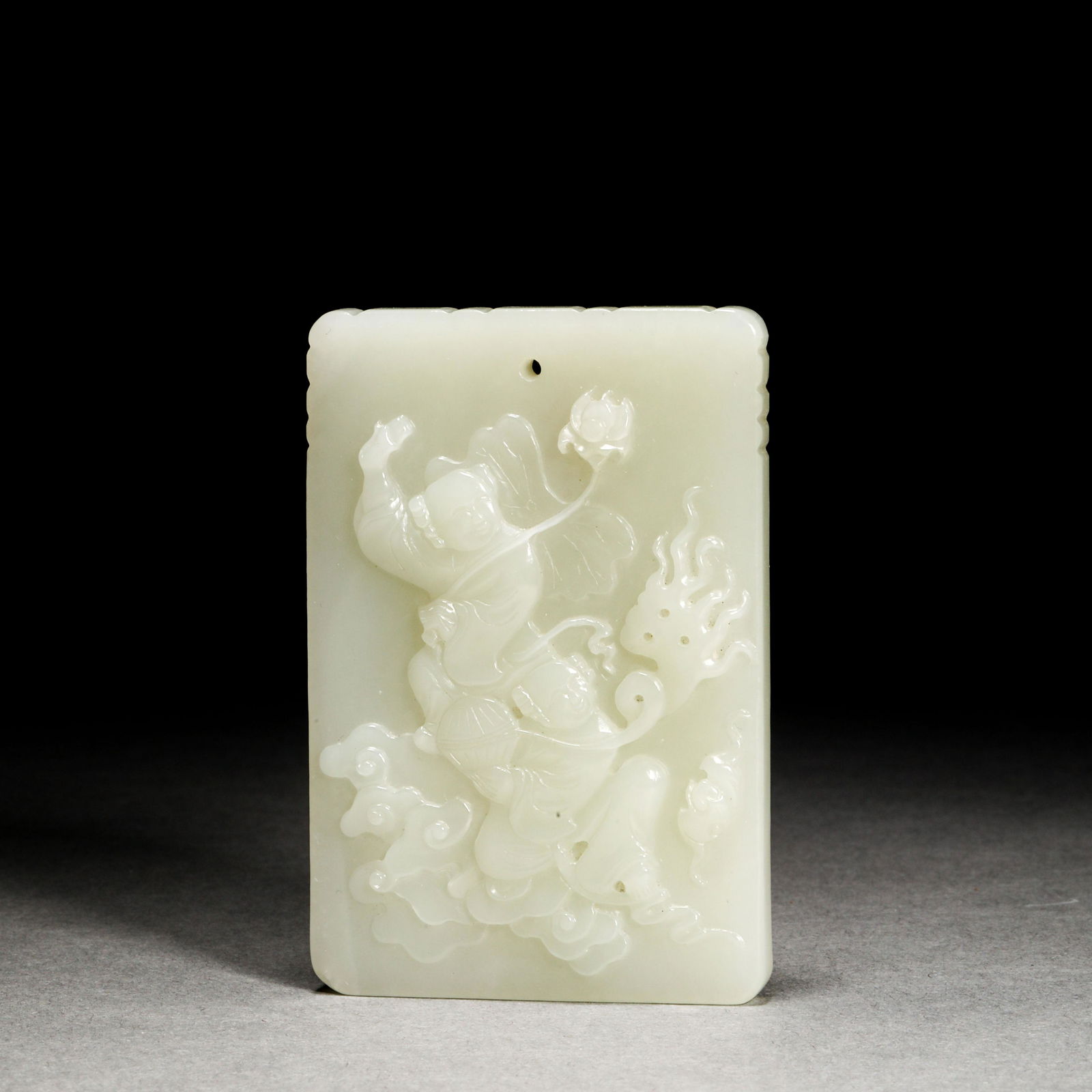 Qing Dynasty,Hetian Jade  Beast Brand (1 of 11)