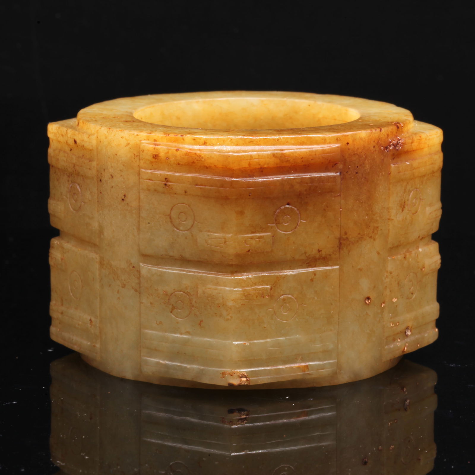 A jade cong, Neolithic period,  (private English collection) (1 of 8)