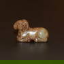 A mottled celadon jade carving 'ram', Qing Dynasty (private English collection)