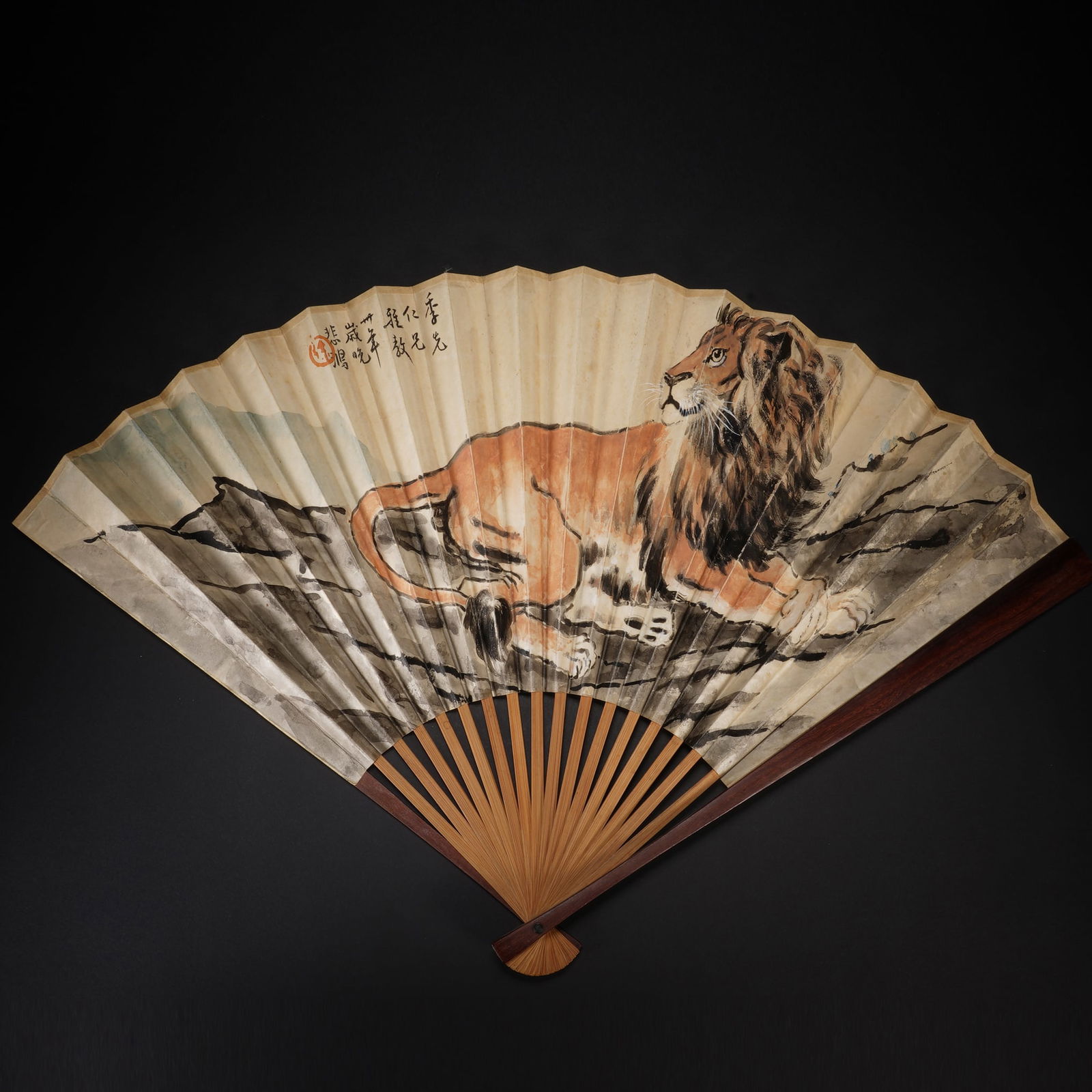 A Chinese painted fan (private English collection) (1 of 8)