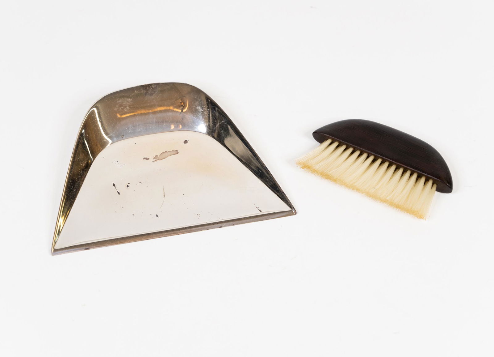 Elport Germany Silverplate Crumb Tray with Brush (1 of 4)