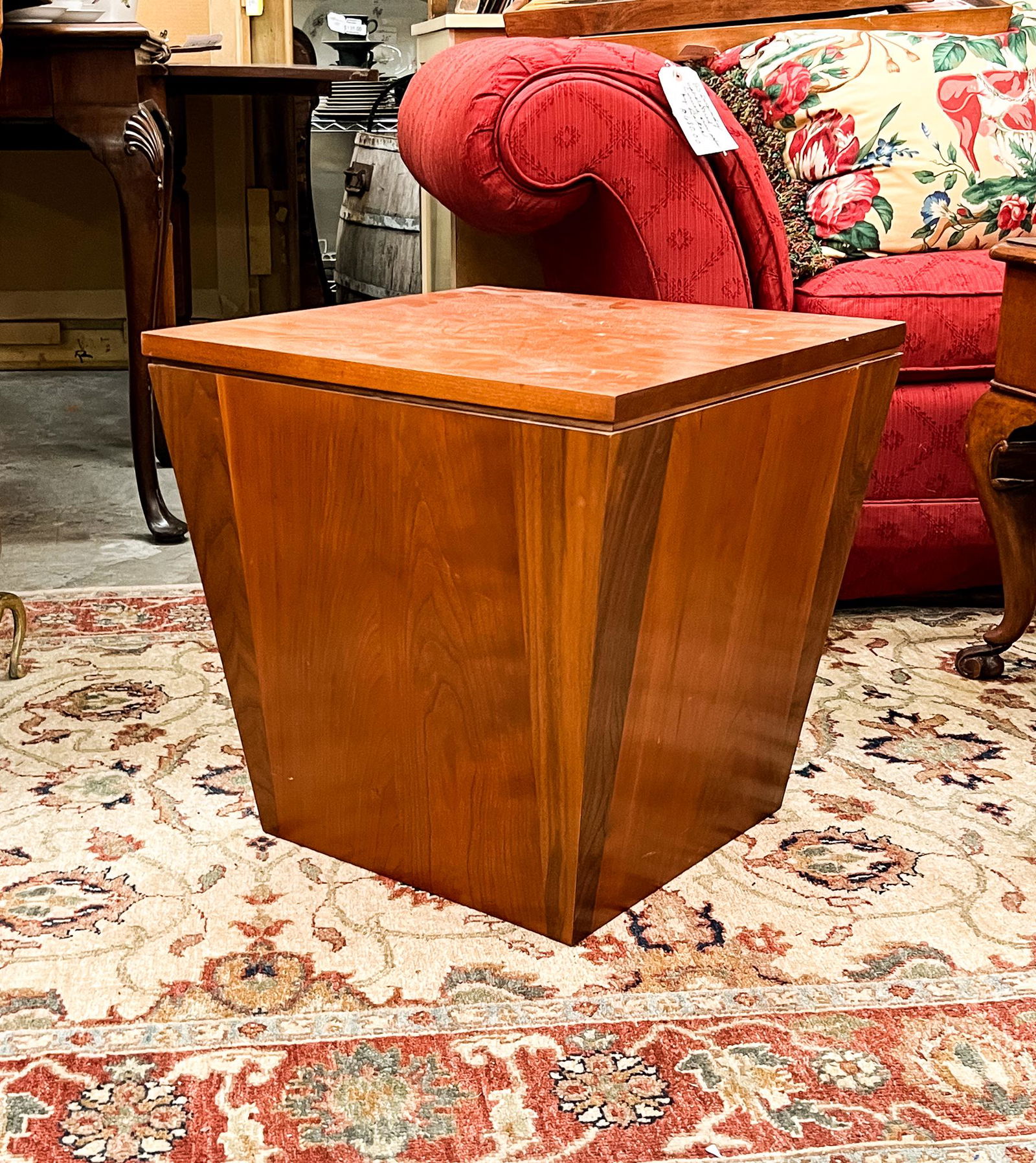 Stickley Cherry Wood Storage Box End Table (1 of 8)