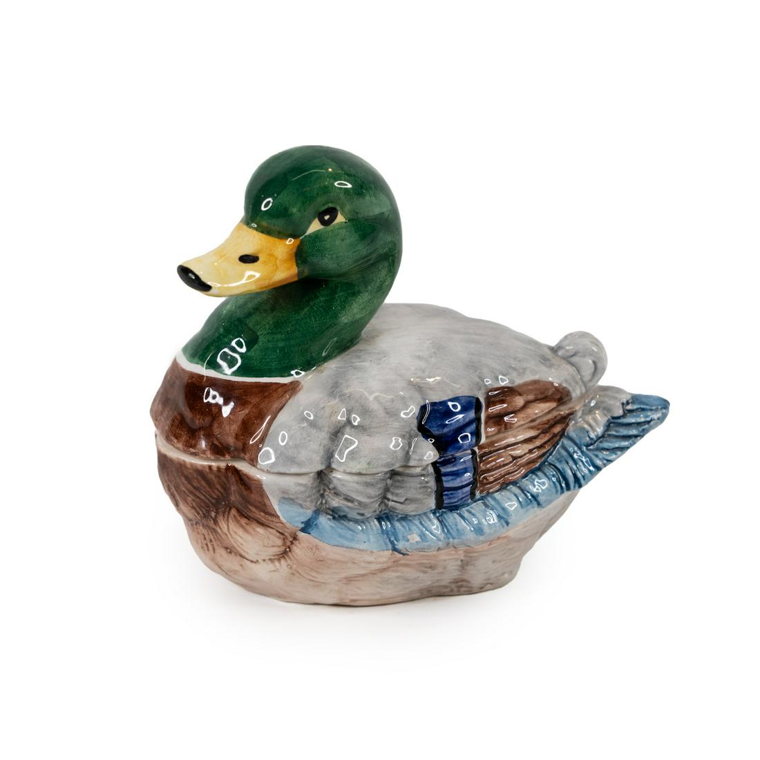 Mallard Duck Ceramic Covered Candy Dish (1 of 4)