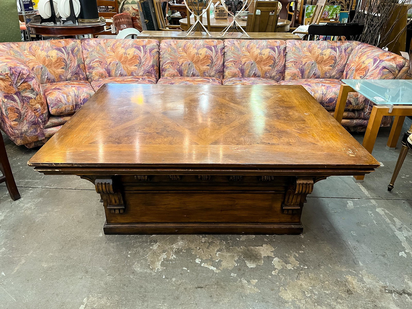 Oversized Henredon Corbel Coffee Table (1 of 13)