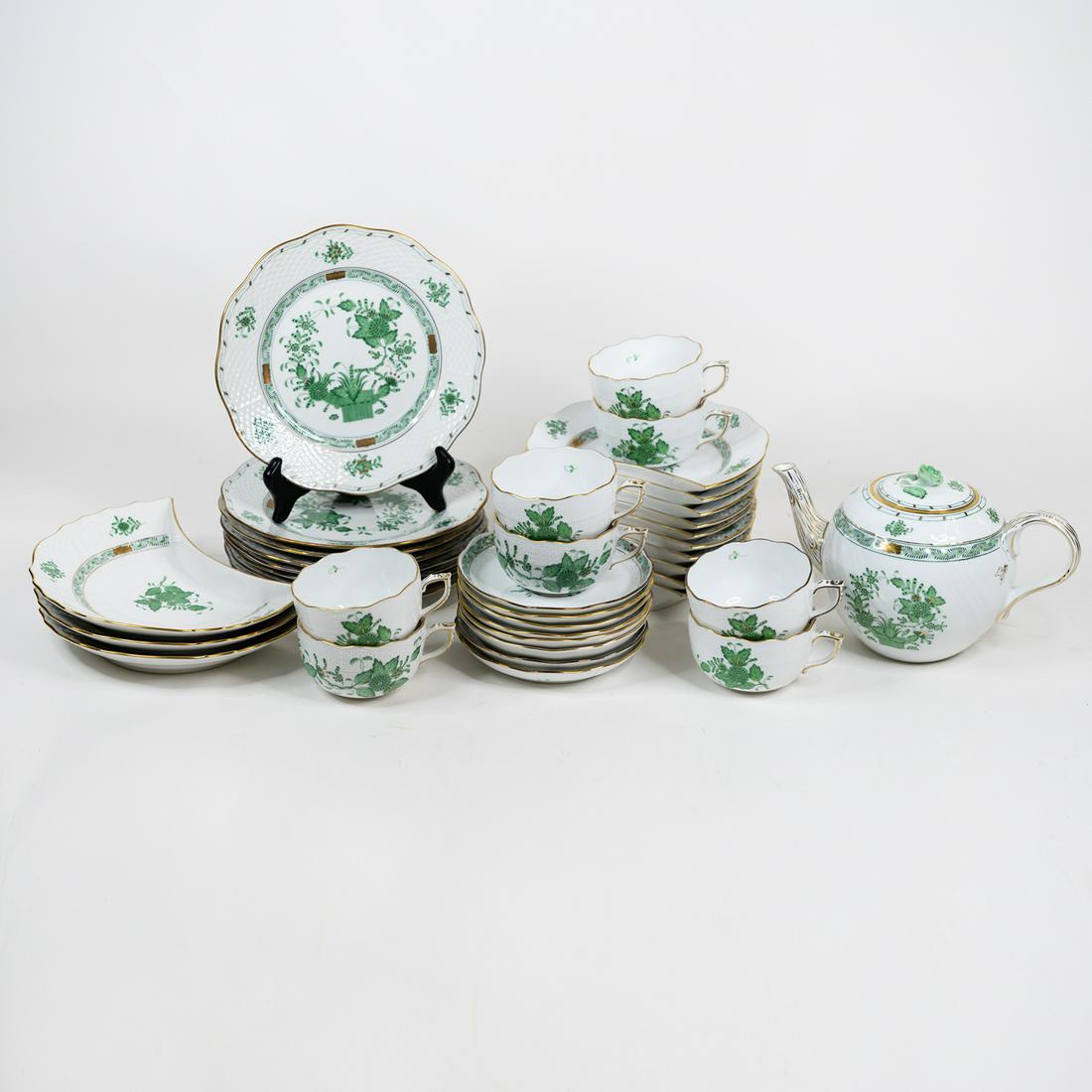 Herend Hungary Chinese Bouquet / Indian Basket 38 Pc Set (1 of 10)