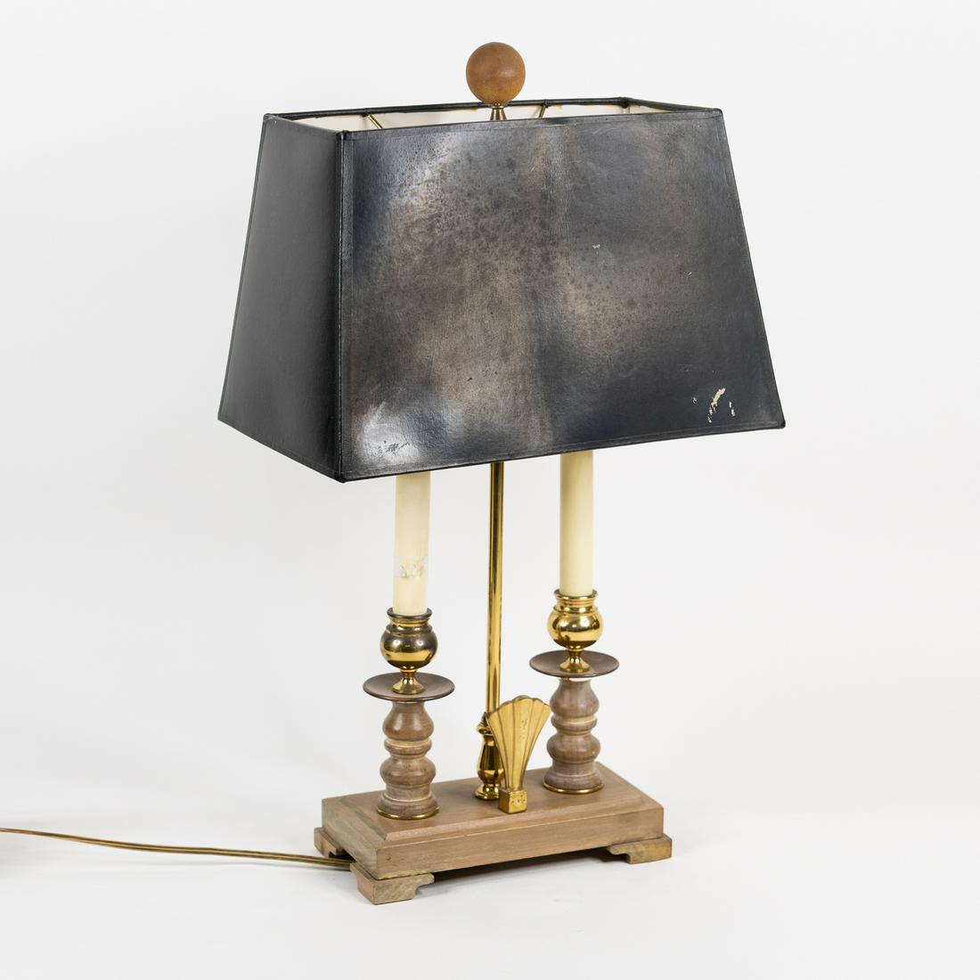 Bouillotte Style Double Candlestick Table Lamp (1 of 3)