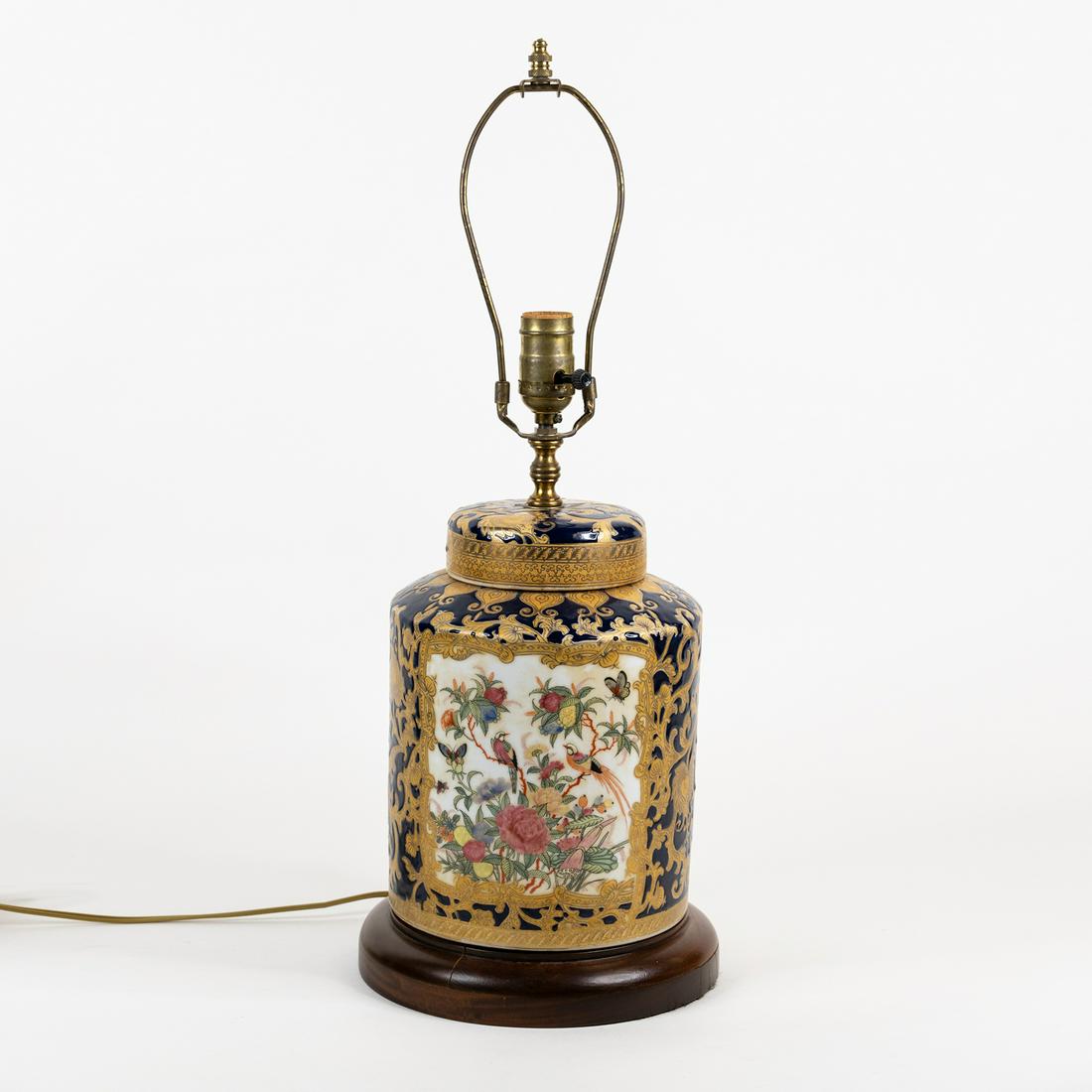 Ceramic Chinese Style Ginger Jar Table Lamp (1 of 5)