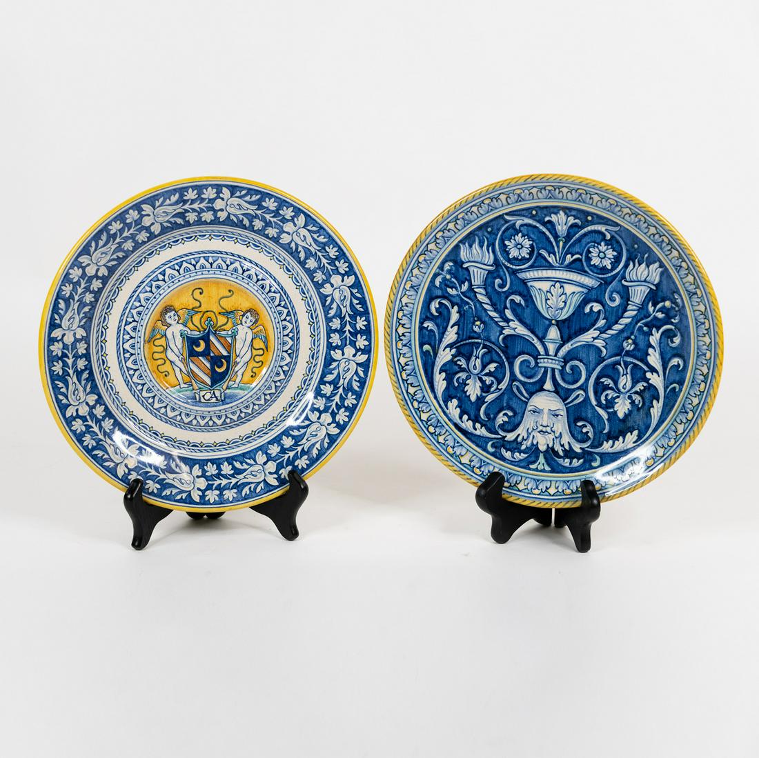 (2) Grazia Deruta Italian Painted Decorative Plates (1 of 5)
