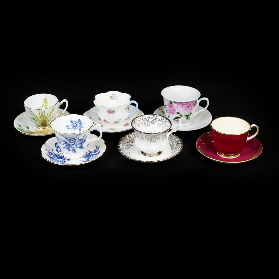 (6) Assorted Teacup and Saucers (1 of 5)