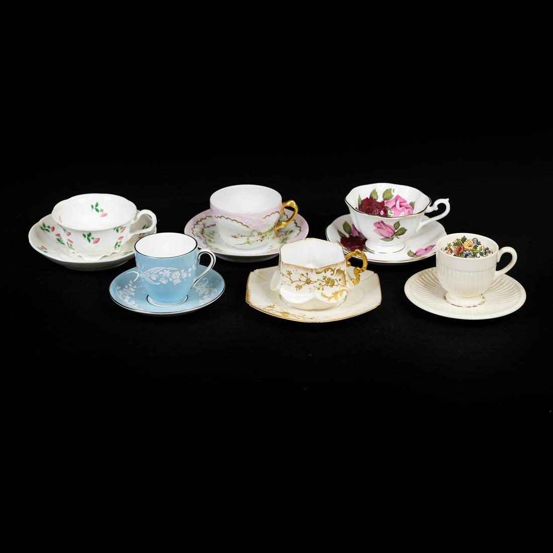 (6) Assorted Teacups and Saucers (1 of 5)