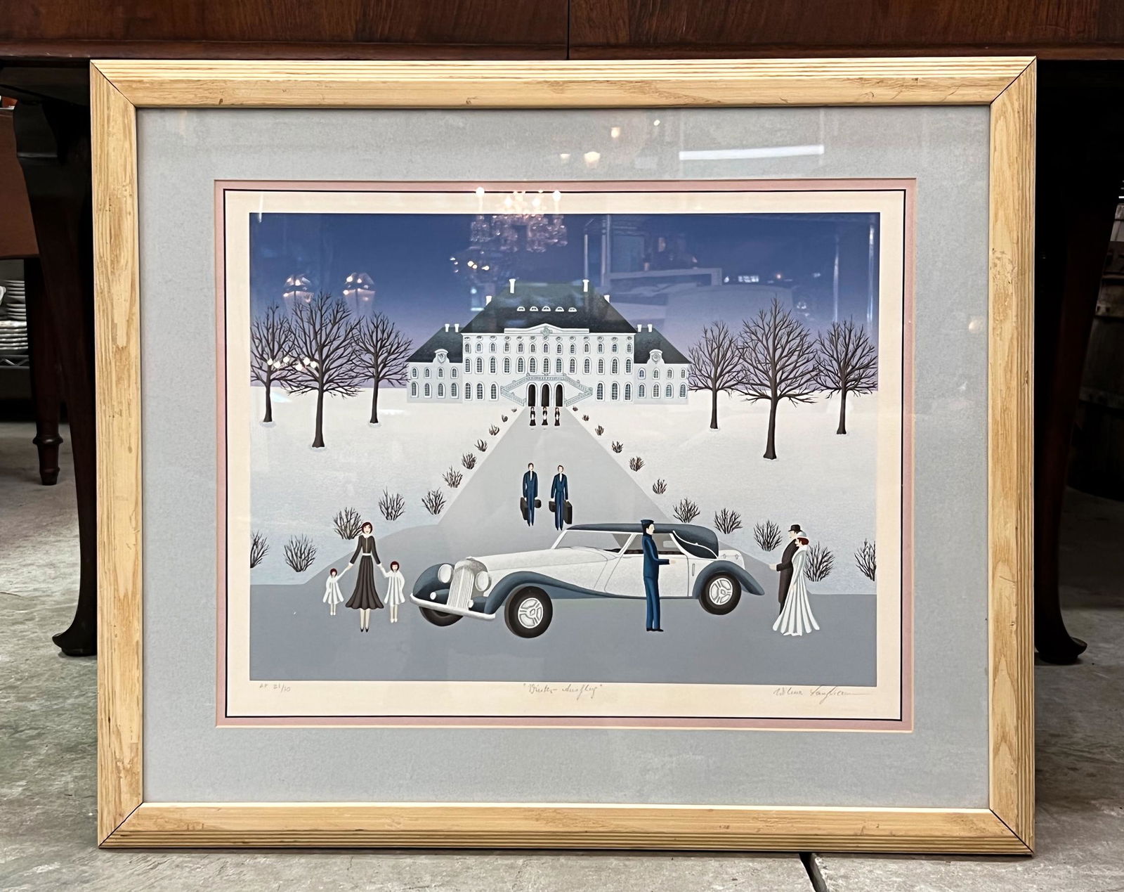 Wilma Longhammer Winter-Ausflug Serigraph Signed (1 of 7)