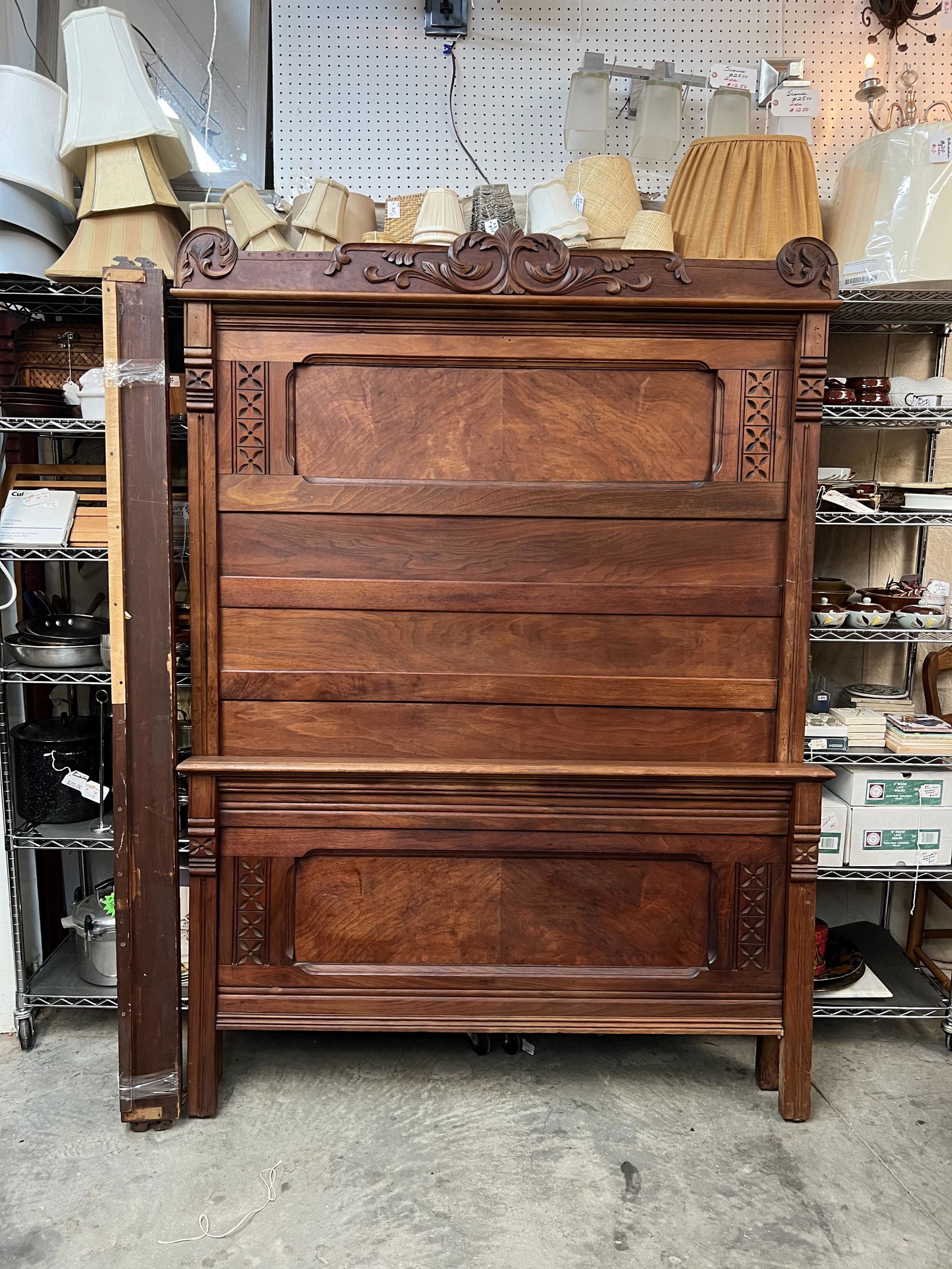 Victorian East Lake Carved Full Bed (1 of 7)