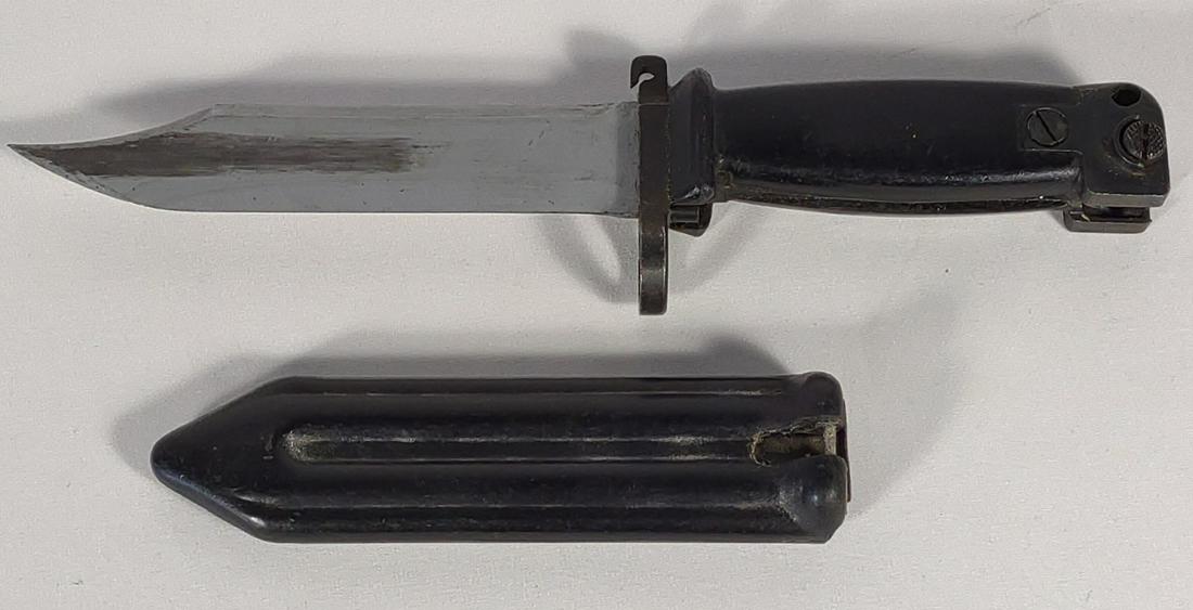 Bayonet Bowie Knife Blade w/ Sheath (1 of 7)