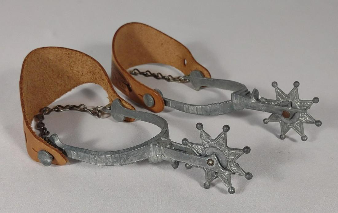 Vintage Wild Bill Hickok Toy Cowboy Spurs: Vintage Wild Bill Hickok Toy Cowboy Spurs