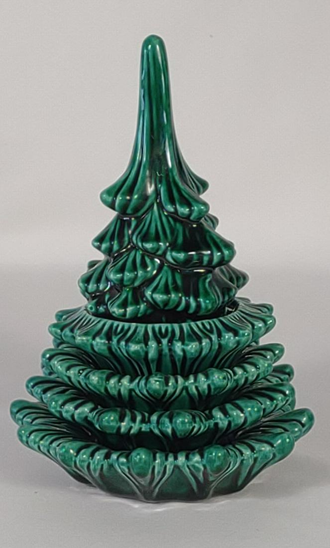 Vintage Stacking Christmas Tree Lighter & Ashtrays (1 of 9)