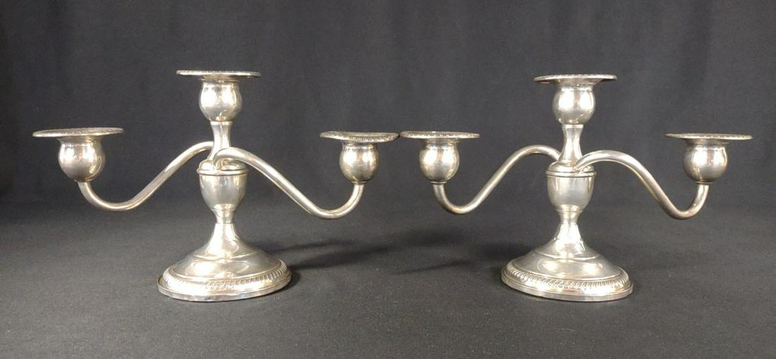 Two Fisher Sterling Silver Weighted Candelabras (1 of 7)