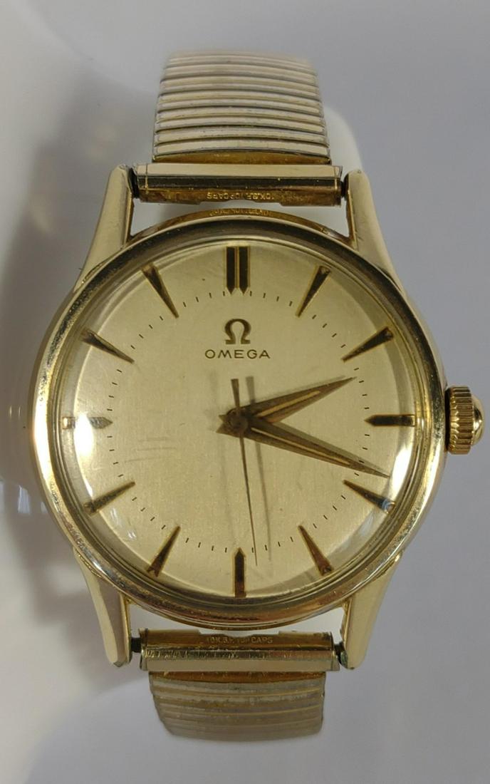 Vtg. Omega 10K GF Bezel Automatic Watch (1 of 9)