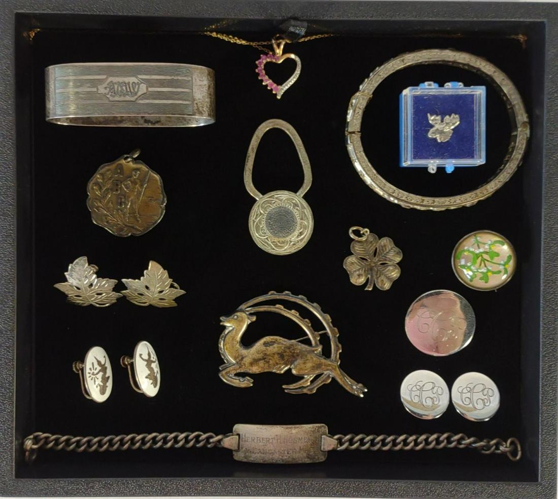 14 pc Vintage Sterling Silver Jewelry (1 of 20)