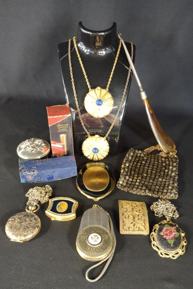 Early Vanity Accessories, Compacts & Jewelry (1 of 20)