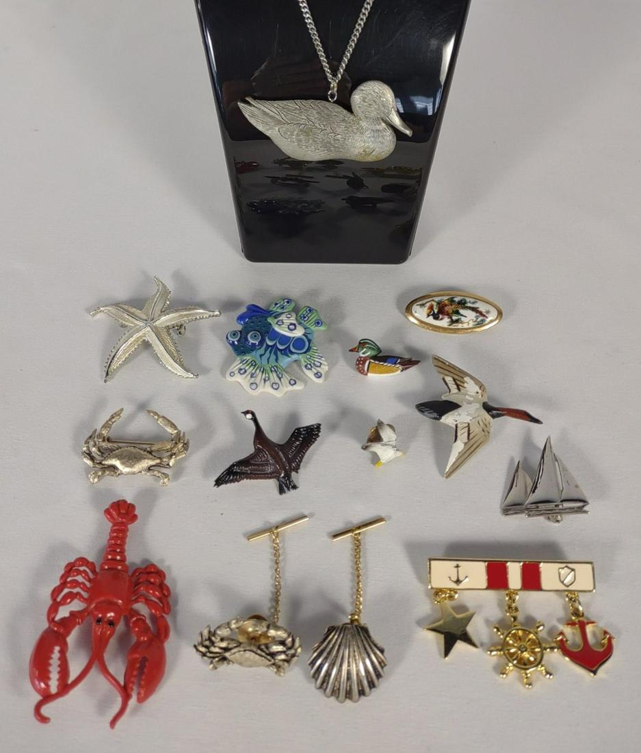 Duck & Nautical Brooches & Pins (1 of 9)